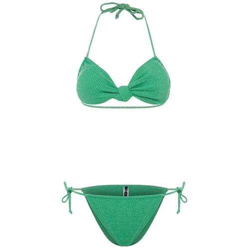 Trendyol Bikini Set - Green - Plain Slike