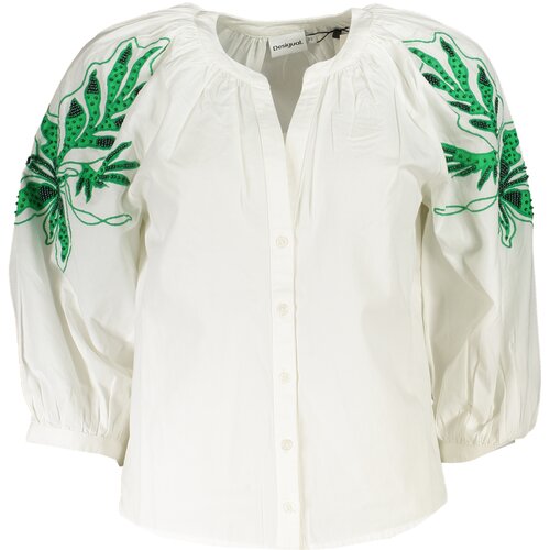 Desigual WOMEN&#39;S LONG SLEEVE SHIRT WHITE Cijene