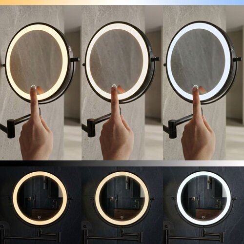 REA Bath Ogledalo LED Glow Black Slike