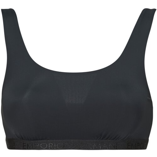 Emporio Armani ALL OVER LOGO MESH BRALETTE Crna Cijene