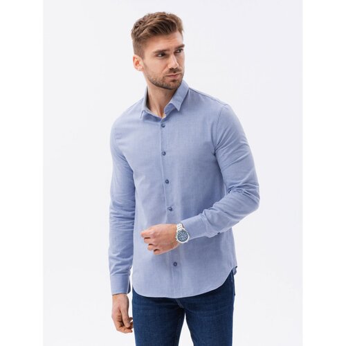 Ombre Men&amp;#039;s shirt with long sleeves SLIM FIT Slike