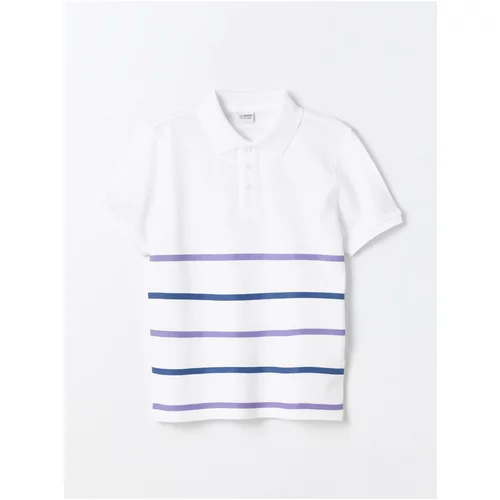 LC Waikiki Polo Neck Striped Short Sleeve Boy's T-Shirt