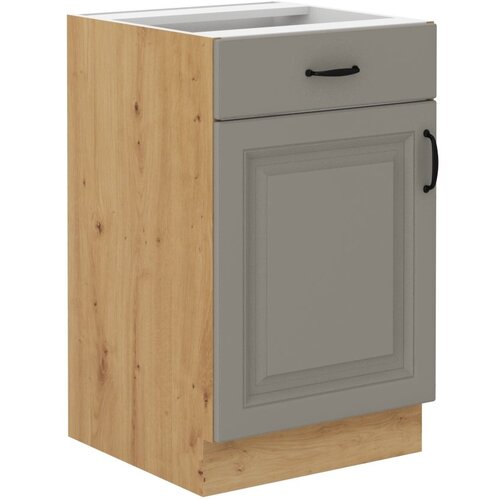Stolarz-Lempert Spodja omara Stilo - сlaygrey/artisan hrast - 50 cm D 1F 1S Slike