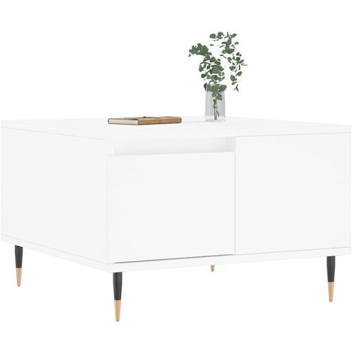  Stolić za kavu bijeli 55 x 55 x 36,5 cm od konstruiranog drva Slike