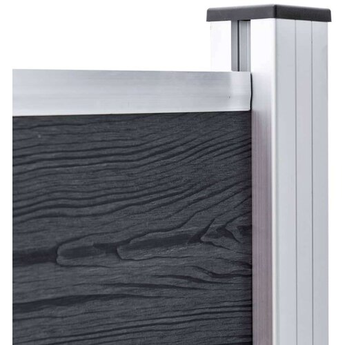 Ograda od WPC-a 353 x 106 cm siva Slike