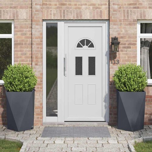 vidaXL Sadilica 2 pcs Antracit 50 x 50 x 75 cm Čelik Cijene