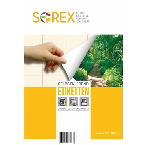  Etikete Sorex okrogle - Ø 85 mm, 100/1
