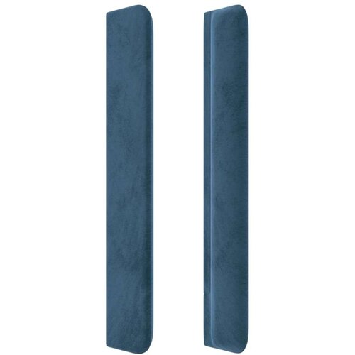  Uzglavlje s u&amp;scaron;ima tamnoplavo 83x16x118/128 cm bar&amp;scaron;unasto Slike
