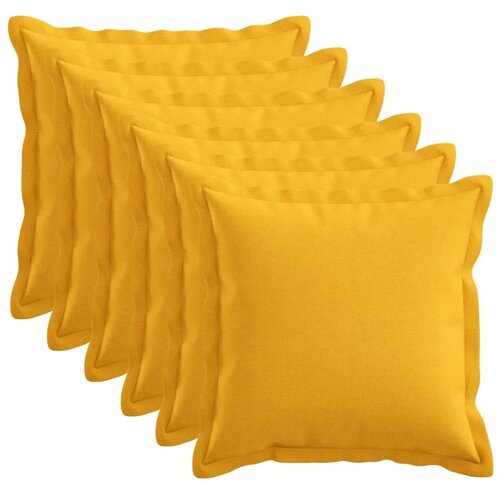  Presvlaka za jastuk 6 pcs HOUTEN Svijetlo žuta 45 x 45 cm - Svjetložuta 45 x 45 cm 6 Cene