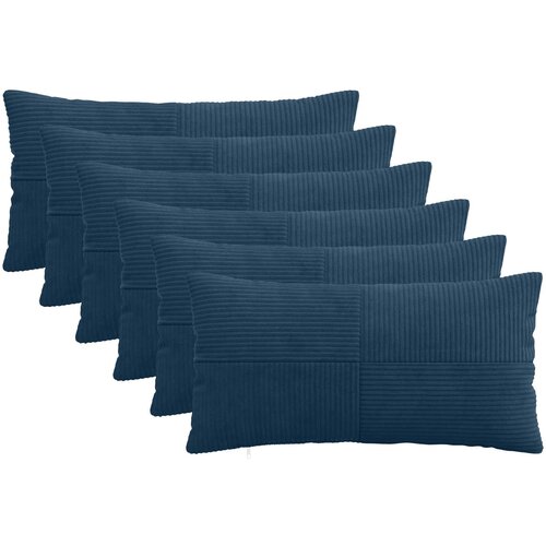  Presvlaka za jastuk 6 pcs ALMELO Mornarsko plava 40 x 70 cm Cene