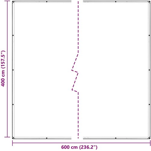  Prozirna cerada s u&amp;scaron;icama 4x6 m PVC Slike