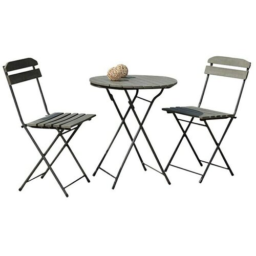 SUNFUN Balkonski set namje&amp;scaron;taja Verona (3-dij., Sive boje) Slike