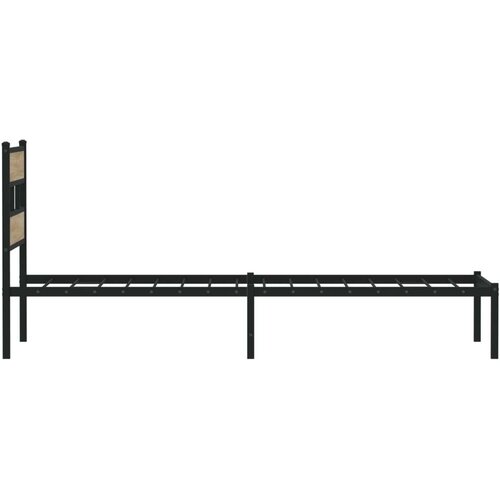 VidaXL Metalni okvir kreveta bez madraca boja hrasta sonome 100x200 cm Slike