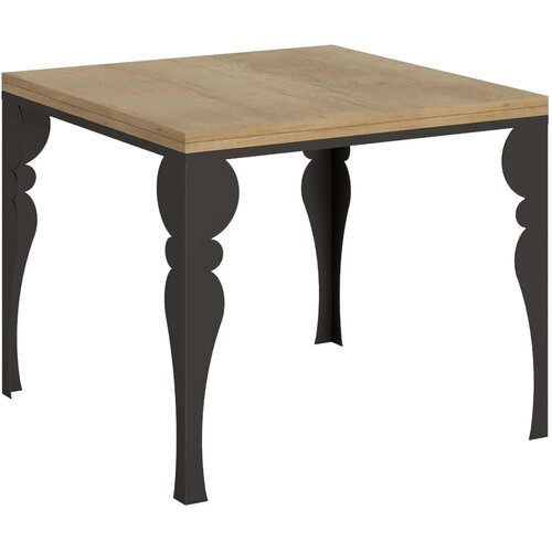 Itamoby   Paxon Libra (90x90/180 cm) - hrast, barva nog: antracit - preklopna jedilna miza, (20842983) Cene