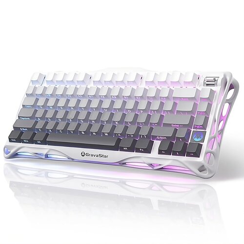 Gravastar Mercury K1 Gradient White / Brezžična mehanska tipkovnica, (5000099356) Cene