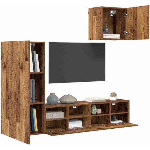  zidne jedinice 4 pcs Staro drvo Konstruirano drvo Slike