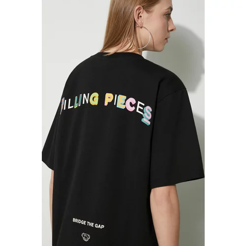 Filling Pieces Pamučna majica za muškarce, boja: crna, s tiskom