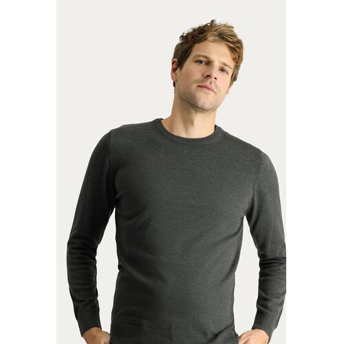 Kigili muški džemper s okruglim izrezom Slim Fit Cene