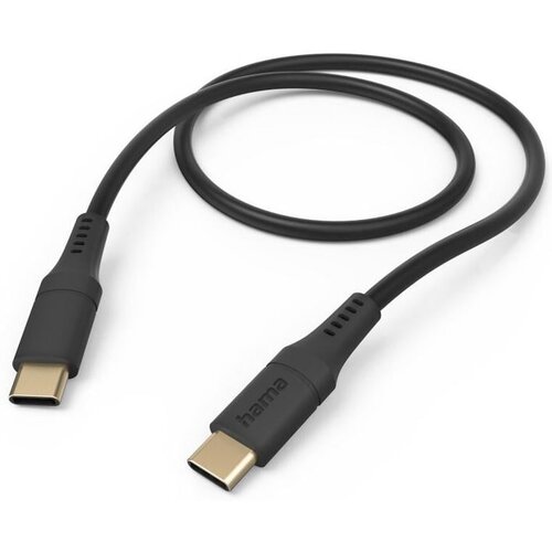 Hama fleksibilen polnilni/podatkovni kabel USB-C - 1,5 m črne barve, (5000277626) Cene