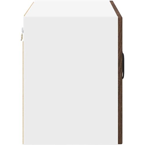  Zidni stakleni ormarić Lucca Smeđi hrast 60 x 31 x 40 cm Slike