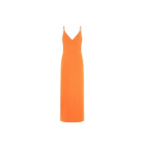 Guess Večerna obleka Ramsha W3GK65 KBPZ0 Oranžna Regular Fit