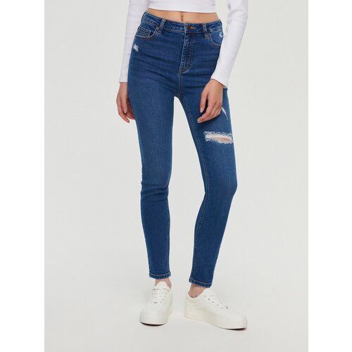 House - Skinny traperice visoka struka - Tamnoplava Cijene