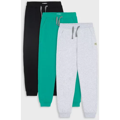Sinsay - Komplet 3 jogger športnih hlač - Črna