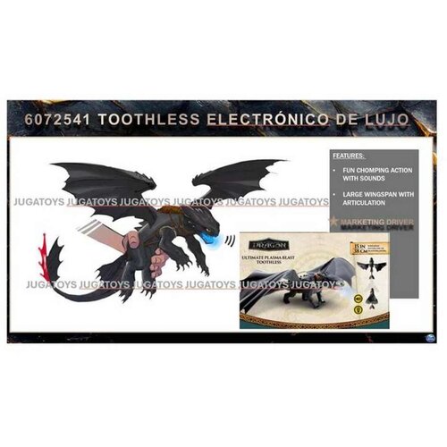  Kako izuriti svojega zmaja: Ultimate Plasma Blast Brezzobi zmaj igralna figura s svetlobo in zvokom 38 cm - Slike