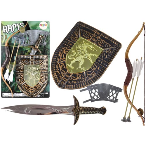  Knight Set Bow Sword Shield Knight Costume Cene