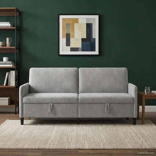 SOFA s pohranom Svjetlosiva 192 x 78 x 87 cm Poliester Cene