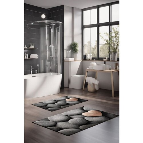  CT-5277 multicolor bathmat set (2 pieces) Cene