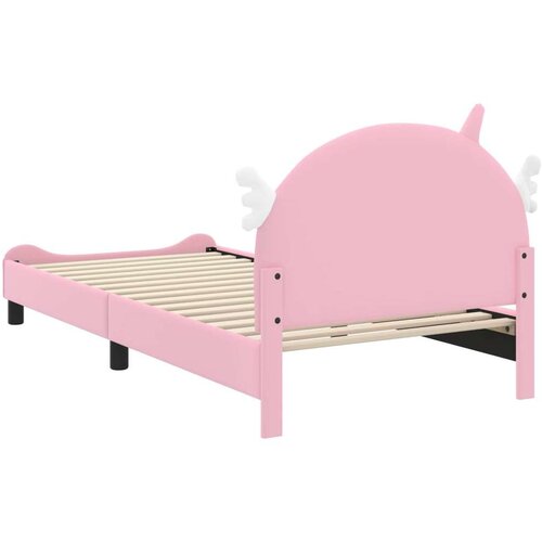  Krevet za djecu s uzglavljem Ružičasta 90 x 200 cm PU Slike
