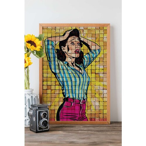 Wallity uramljena slika Popmosaıc14, 33x48 cm Cene