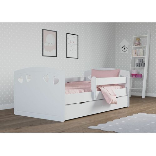 Julia drveni dečiji krevet sa fiokom - beli - 180x80 cm XNM635V Slike