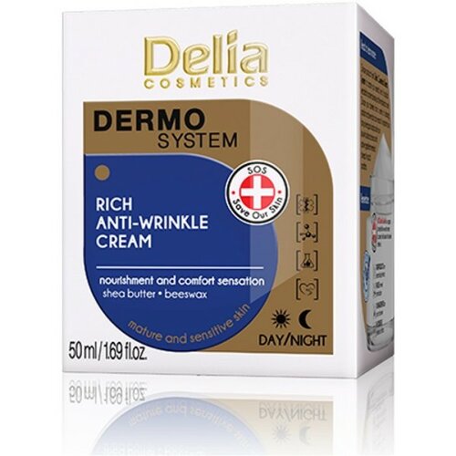 Delia krema za lice sa vitaminom e, eteričnim uljima voska, kolagenom i ši Cene