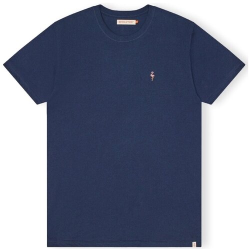 Revolution T-Shirt Regular 1364 FLA - Navy Mel Plava Cijene