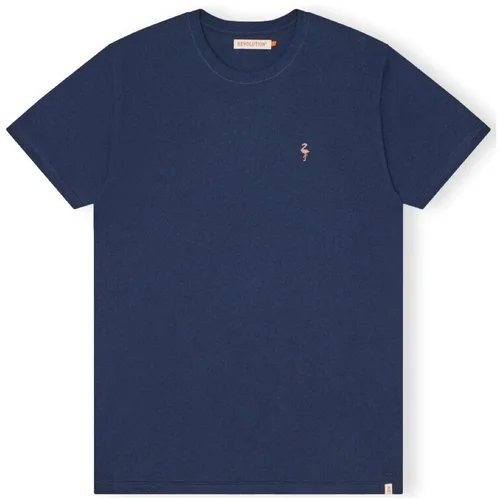 Revolution T-Shirt Regular 1364 FLA - Navy Mel Plava