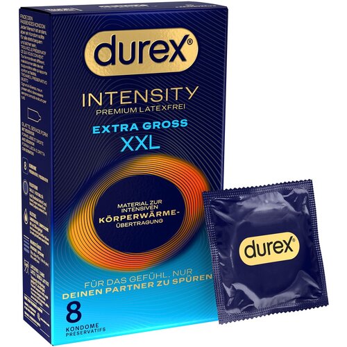 Durex Intensity XXL - bez lateksa kondomi (8 komada) Slike