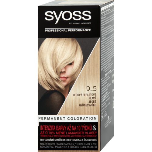 Syoss barva za lase - Permanent Coloration - 9_5 Frozen Pearl Blond Slike