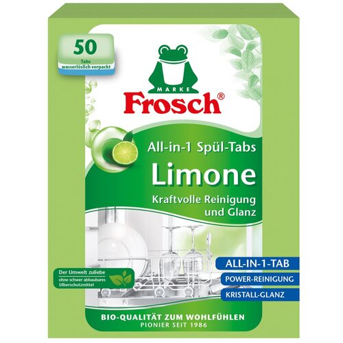 Frosch frosh tablete za mašinsko pranje sudova green lemon 50 komada Cene