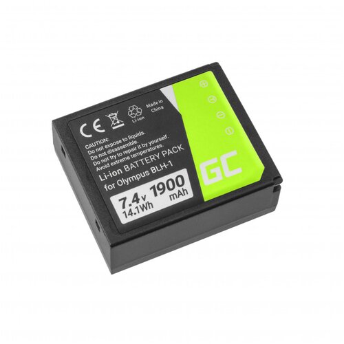 Green cell baterija PS-BLH1 za olympus E-M1 mark ii, 1900 mah kompatibilnost s originalnom baterijom Slike