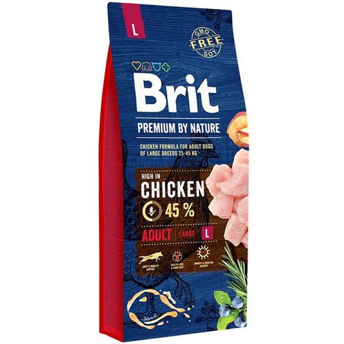 BRIT Premium by Nature dog adult large chicken 3kg Slike