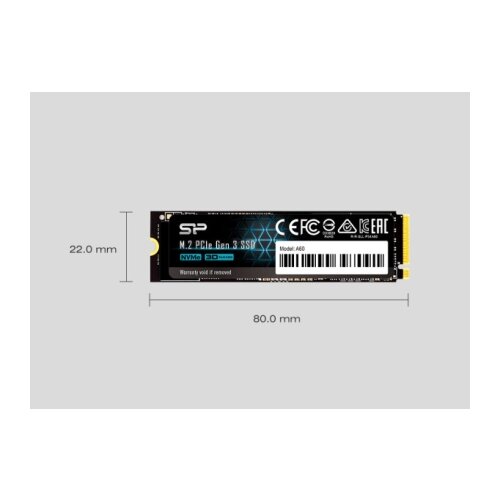 SSD SiliconPower A60 256GB M.2 NVMe SP256GBP34A60M28 Cene