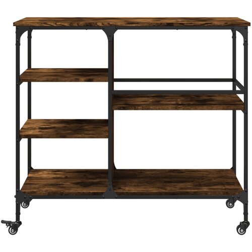  Kuhinjska kolica boja hrasta 100x45x89,5 cm konstruirano drvo Slike