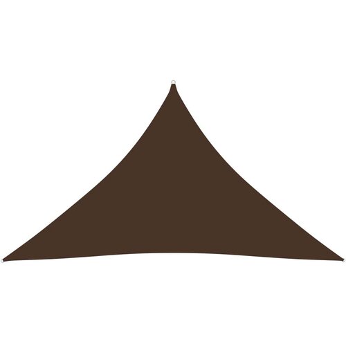 vidaXL Senčno jadro oksford blago trikotno 3x3x4,24 m rjavo, (20965518) Cene