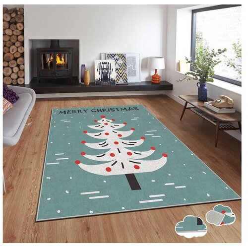 Conceptum Hypnose tepih s novogodišnjim motivima Asr-Crpt-90, pravokutni, 100 x 140 cm, šareni Cene