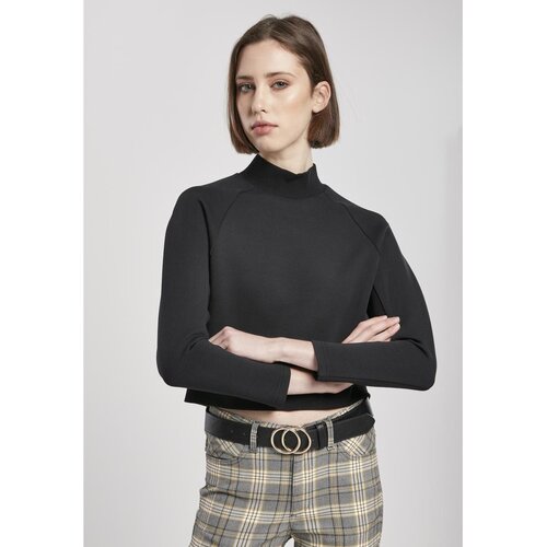 Urban Classics Ladies Interlock Short Turtleneck Crew Black Cene