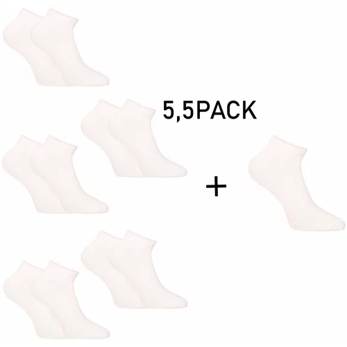 Nedeto 5.5PACK Socks Low Bamboo White