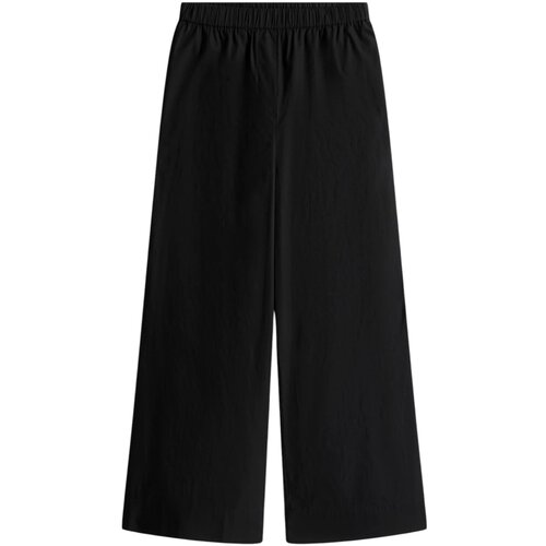 Tommy Hilfiger Lahkotne hlače & Harem hlače POPLIN WIDE LEG PANT WW0WW45891 Črna Cene
