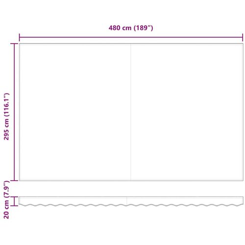 vidaXL tenda za zamenjavo za 5x3 m okvir Bela Cene